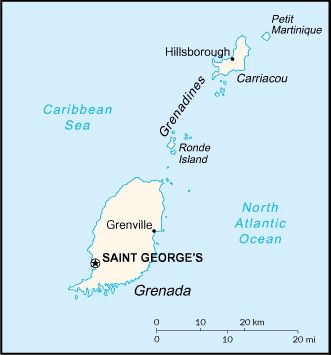 grenada map