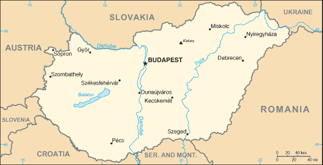 hungary map