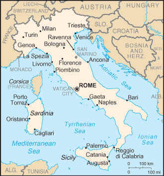 italy map