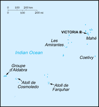 seychelles map