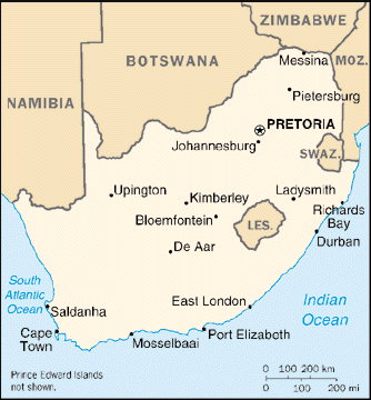 south africa map