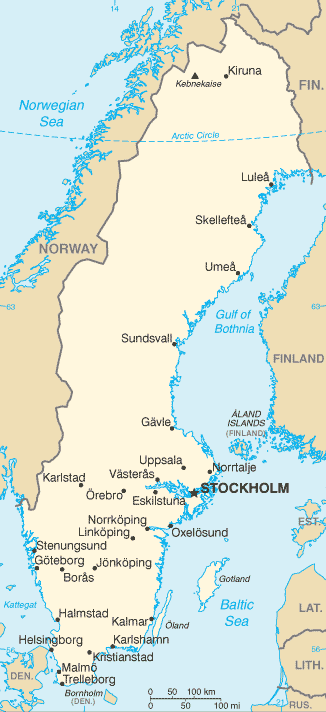 sweden
 map