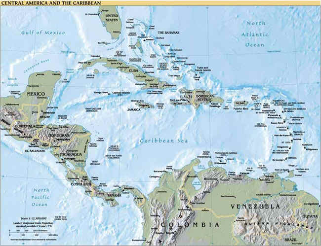 west indies map